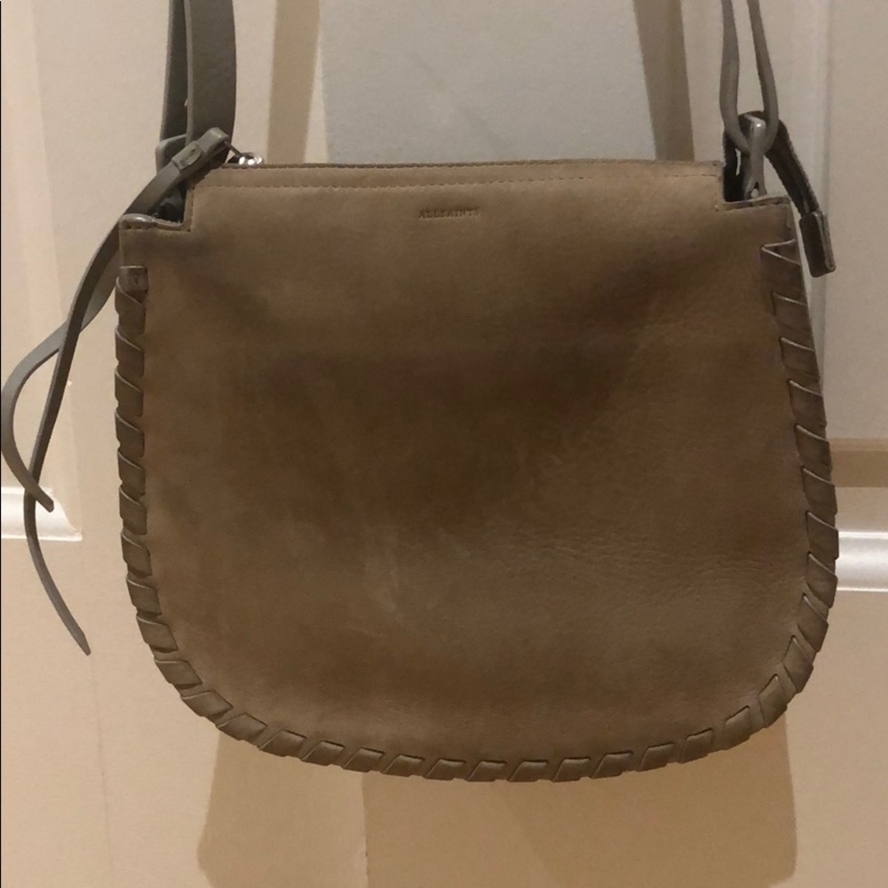 Grey AllSaints bag